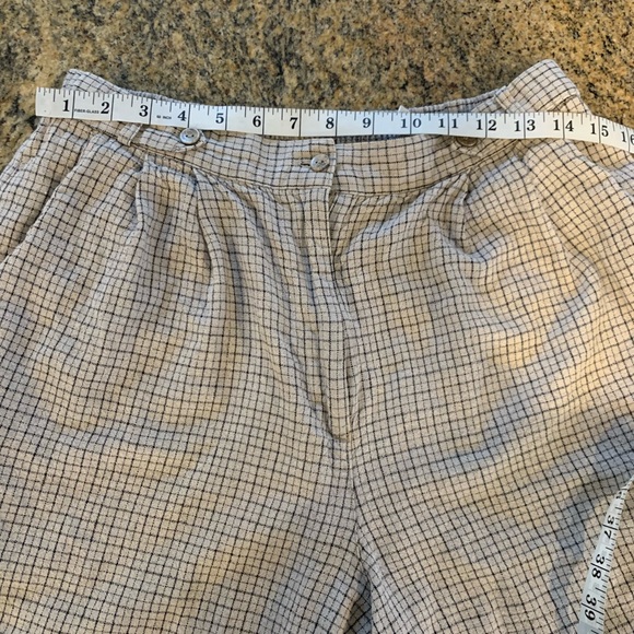 Vintage Women’s Flannel linen shorts Size 16 - Picture 7 of 10